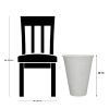 Asti Tall White Planter - 16.1'' D x 20.1'' H, 100% Recycled Resin
