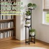 4 Tier Plant Stand Indoor Outdoor, Metal Plant Shelf for Multiple Plants, Corner Flower Stand Display Rack for Living Room Balcony Bedroom Patio Garde