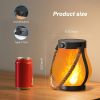 Hompavo Gen2 Solar Lanterns Outdoor Waterproof with Realistic Flickering Flame, Dual Charging (USB/Solar) & 2 Modes - Decorative Hanging/Table Lights