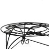 6.25" H Mosaic Cast Metal Black / Gold Plant Stand