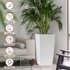 30 in Tall Large Flower Pots Planter with Self-Watering Drainage Holes&Inner Trays Indoor Outdoor Plant Pot with Drain Holes, Water Level Monitor, Inn
