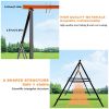 Swing Sets for Backyard, Outdoor Porch Swing Frame, Hammock Chair Stand Only, Max Load 550Lbs A-Frame Swing Stand, Swing Set for Patio, Playground, Pa