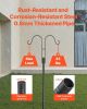 VEVOR Double Shepherds Hooks for Outdoor, 8 Pack 60 Inch Heavy Duty Bird Feeder Pole, 3/4 Inch Thick Garden Hooks for Hanging Hummingbird Feeder
