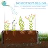 Wishing Well Planter, Wooden Raised Garden Bed, Ornamental Outdoor Flower Planter for Outdoor Garden, Yard, Lawn, and Home Decor