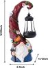 Gnome Garden Decor Statue Solar Gnomes Decorations for Yard with Lantern Light Outdoor Decorations for Patio Mom Gift