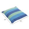 Distinctive Cotton Canvas Hanging Rope Chair with Pillows Blue