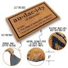 Heavy Duty Natural Coir Welcome Doormat for Front Porch Entryway, Non-Slip Durable Outdoor Mat with Funny Housewarming Gift Design