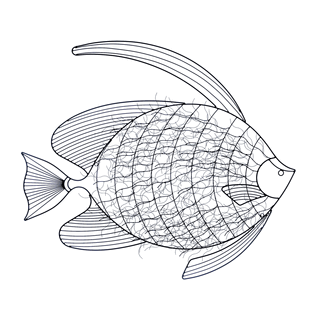 Intricate Fish Wall Decor