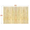 Natural Rolled Bamboo Fence, Eco-Friendly Bamboo Privacy Fence 4 ft H x 6 ft L x 0.75 in D. , Decorative Bamboo Privacy Screen for Garden, Backyard