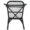 Outdoor PE Wicker Patio Dining Chairs Set of 2,Outdoor Rattan chairs for Backyard, Poolside, Garden, GREY