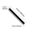 Outdoor Wall Lights, 2 Pack, 23.6 Inch Long Strip Modern Exterior Wall Sconce Light Fixtures, 2700K-6000K, IP65 Waterproof Anti-Rust