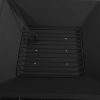 Portable Courtyard Metal Fire Pit with Accessories Black