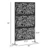 Privacy fence screen, outdoor privacy screen, plant climbing frame, black