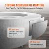 Propane Fire Pit, Outdoor Concrete Gas Fire Pit, 39 in Tabletop with Lava Rocks, Lid,Rain Cover,Adjust Flame Height Camping Firepit for Heating