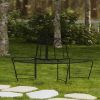 Half-Circle Outdoor Patio Garden Wrought Iron Tree Bench