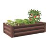 Powder Coated Metal Raised Garden Bed Planter Made In USA