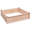 Solid Wood Raised Garden Bed Planter Box