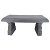 Outdoor Fiber-Clay Garden Bench