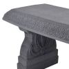 Outdoor Fiber-Clay Garden Bench