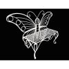 Modern Outdoor Butterfly Garden Benc