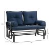 Outdoor Garden Patio Rocking Glider Chair Loveseat with Cushions