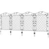 4 Pack Steel Foldable Fence Trellis Panel Animal Barrier