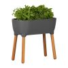 Scandinavian Elevated Raised Smart Drainage Planter Bed