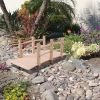 Outdoor 5-foot Solid Fir Wood Garden Bridge