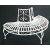 Half-Circle Outdoor Powder Coated Aluminum Tree Bench
