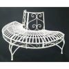 Half-Circle Outdoor Powder Coated Aluminum Tree Bench