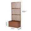 Metal Garden Bed with Trellis, 70 Inch Height Metal Planter Box with Trellis, Garden Box for Climbing Plants Vegetable