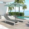Aluminium 10ft 3 Tier Auto-tilt Umbrella ,Outdoor Patio Umbrella - Market Table Pool Deck Umbrella (Base Not Included)