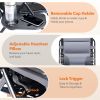 Sleeve-encased zero-gravity chair, heavy-duty outdoor recliner, foldable anti-gravity outdoor leisure chair