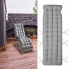 71x22in Plus Type Chaise Lounger Cushion Recliner Rocking Chair Sofa Mat Deck Chair Cushion for Outdoor Patio Garden