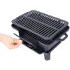 Oval Cast Iron Grill Outdoor, Portable Charcoal Grill and Tabletop Cast Iron Skillet - 100% Cast Iron, Enameled, Durable, Small Charcoal Grill, Campin